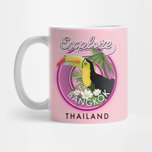 explore Bangkok indonesia travel logo Mug